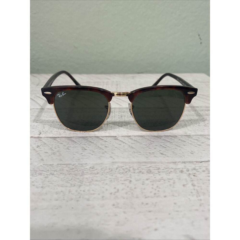 Ray-Ban RB3016 Clubmaster Classic Sunglasses Tortoise w Case. - Picture 3 of 10